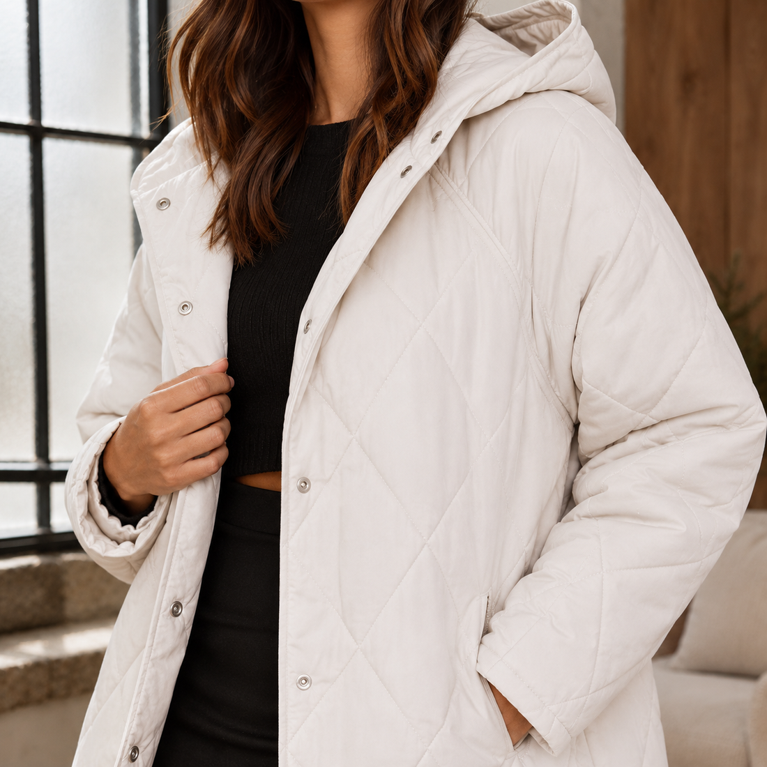 Emmeline-Skye Quilted Jacket - Lead Product Detail