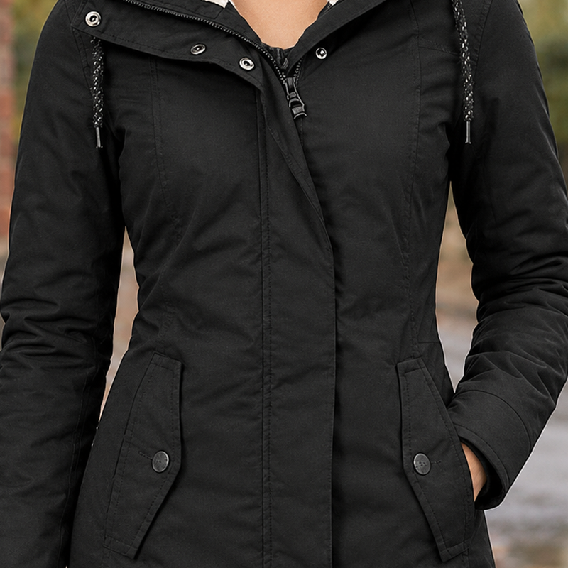 Serena-Jade Hooded Jacket - Lead Product Detail