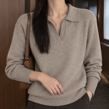 Briony-Hope Polo Sweater - Lead Product Detail