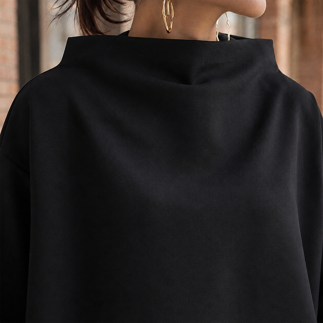 Nadia-Grace High-Neck Top - Lead Product Detail