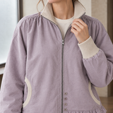 Rosemary-Claire Ruffle Zip Jacket - Lead Product Detail