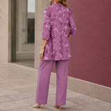 Vivienne Floral Pants Set - Lead Alternate View
