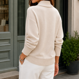 Lydia V-Neck Sweater - Lead Alternate View