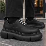 Cosenza-Napoli Leather Derby Shoes - Lead Product Detail
