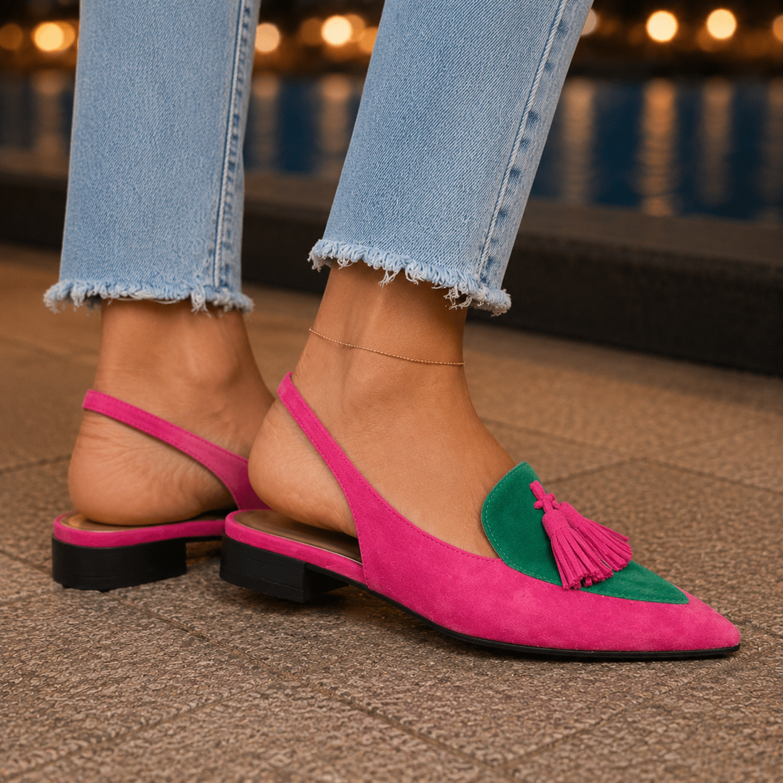 Caruso Tassel Slingbacks - Lead Alternate View