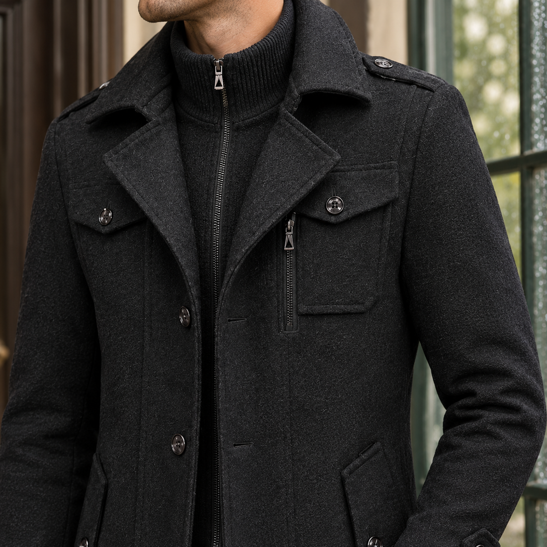 Harlan Wool Coat - Lead Product Detail