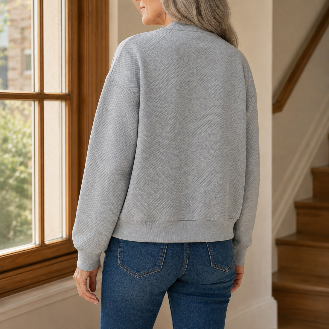 Estella Textured Jacket - Lead Alternate View