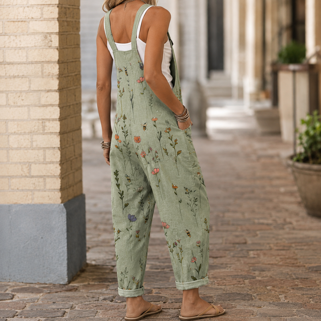 Saskia-Grace Floral Jumpsuit - Lead Alternate View