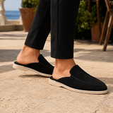 Zorzi Suede Mule Loafers - Lead Alternate View