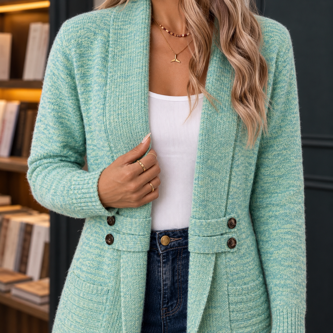 Maia-Rae Ribbed Cardigan - Lead Product Detail