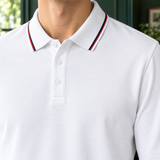 Lothaire Tipped Polo - Lead Product Detail