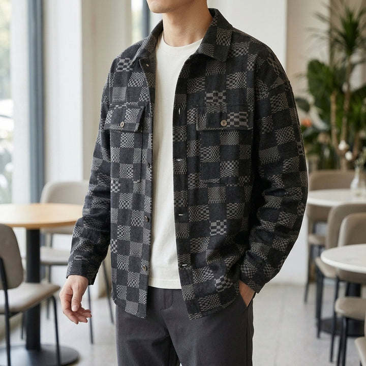 Conrad Check Jacket - Lead Alternate View