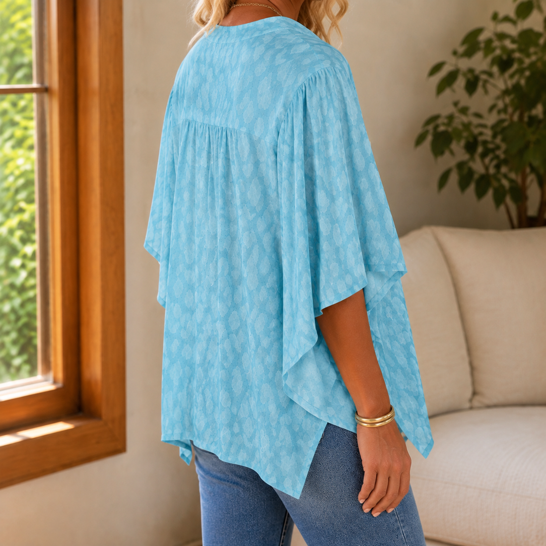 Fenella-Elise Relaxed Blouse - Lead Alternate View