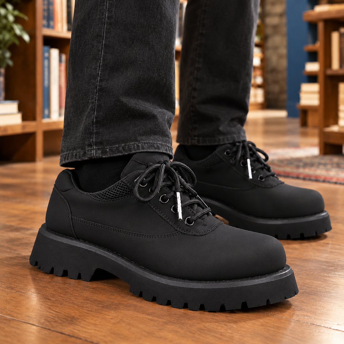 Malatesta Chunky Derby Shoes - Lead Product Detail