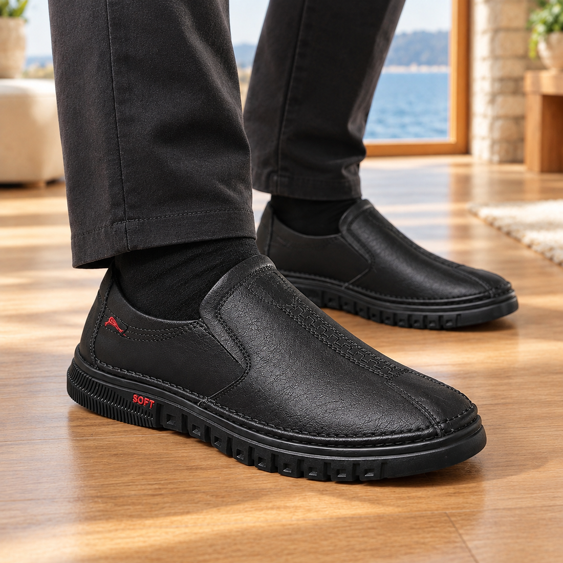 Melzi Slip-On Loafers - Lead Product Detail