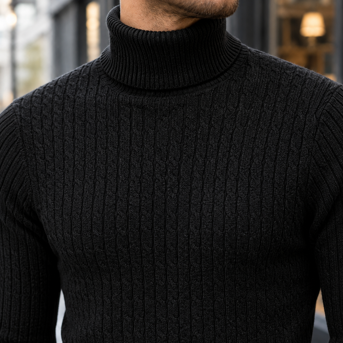 Laurent Turtleneck Sweater - Lead Product Detail
