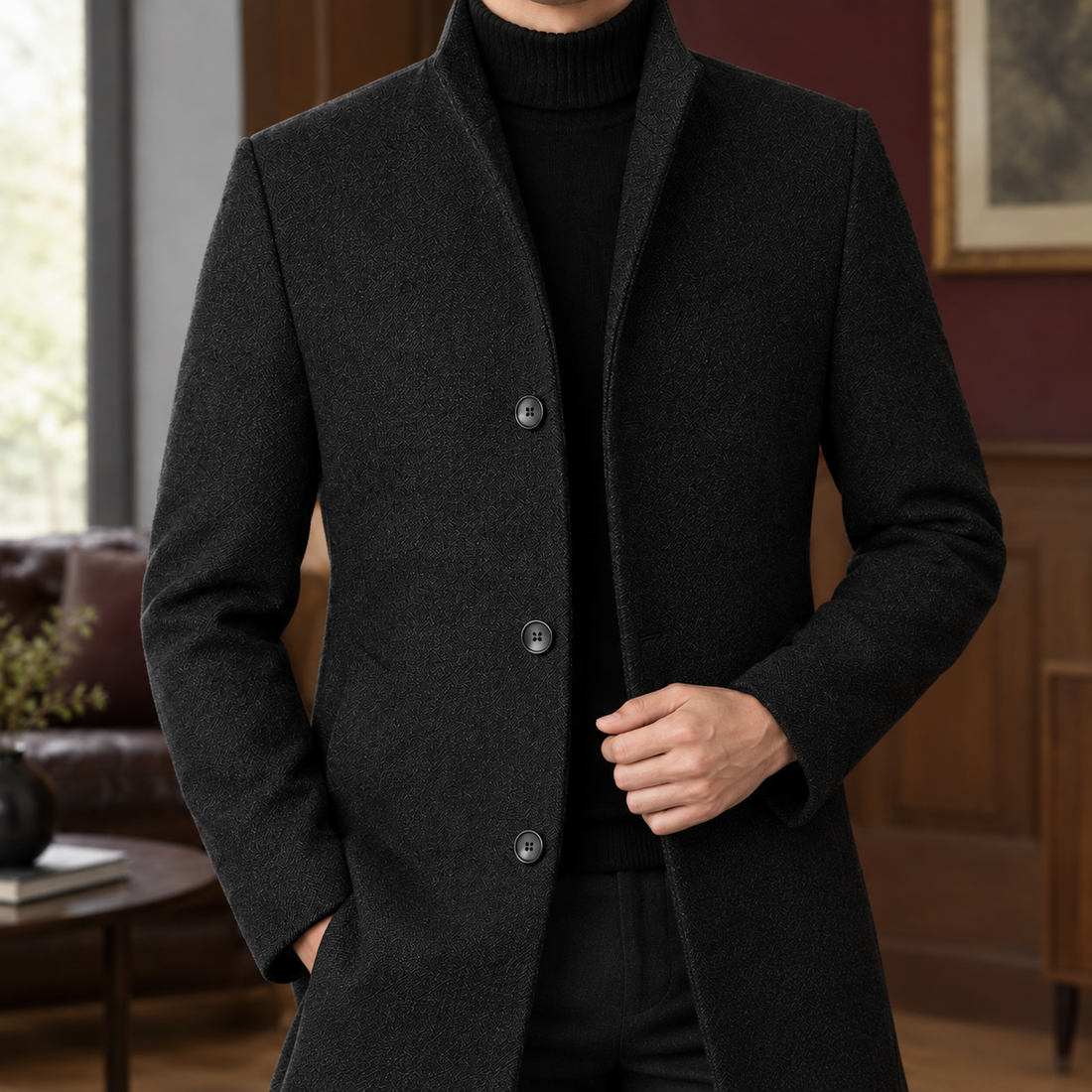 Wyatt Single Breasted Overcoat - Lead Product Detail