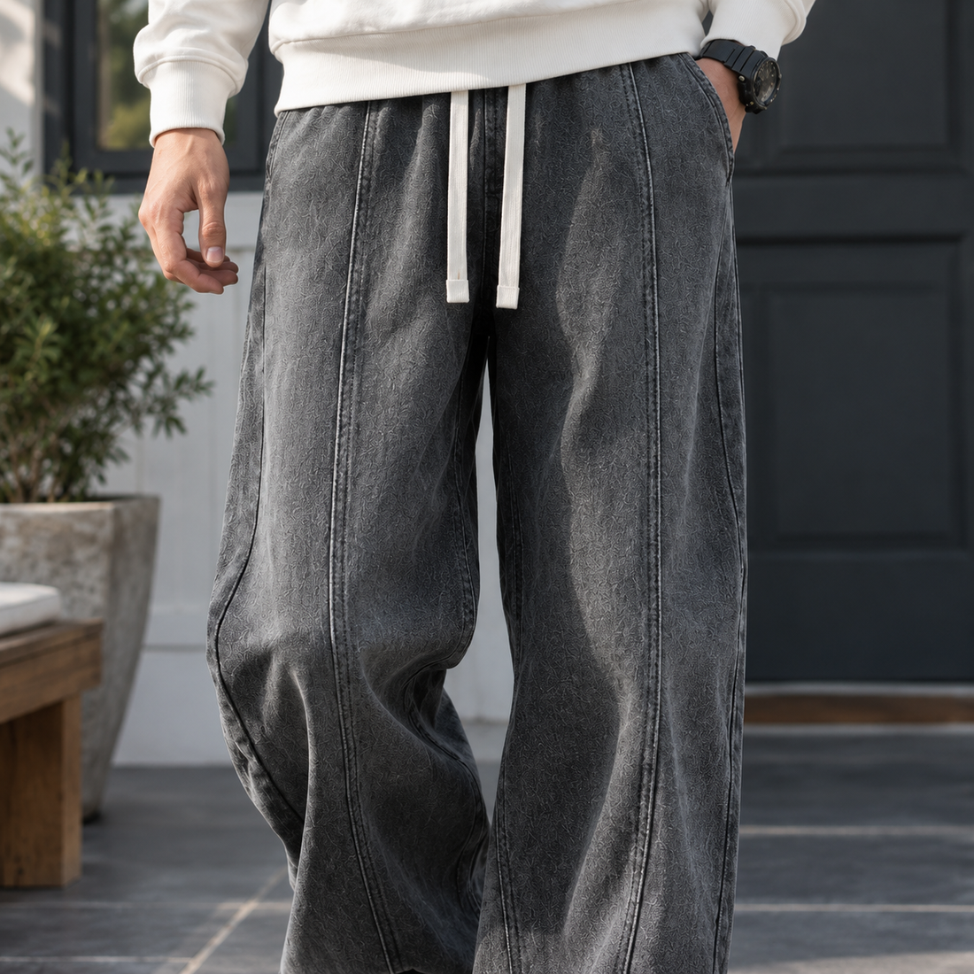 Amaury Loose Leg Pants - Lead Product Detail