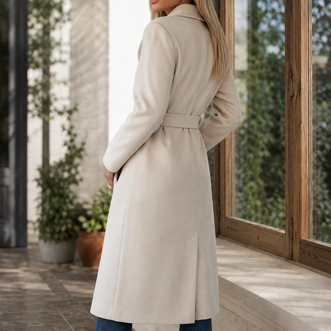 Adele-Grace Belted Overcoat - Lead Alternate View