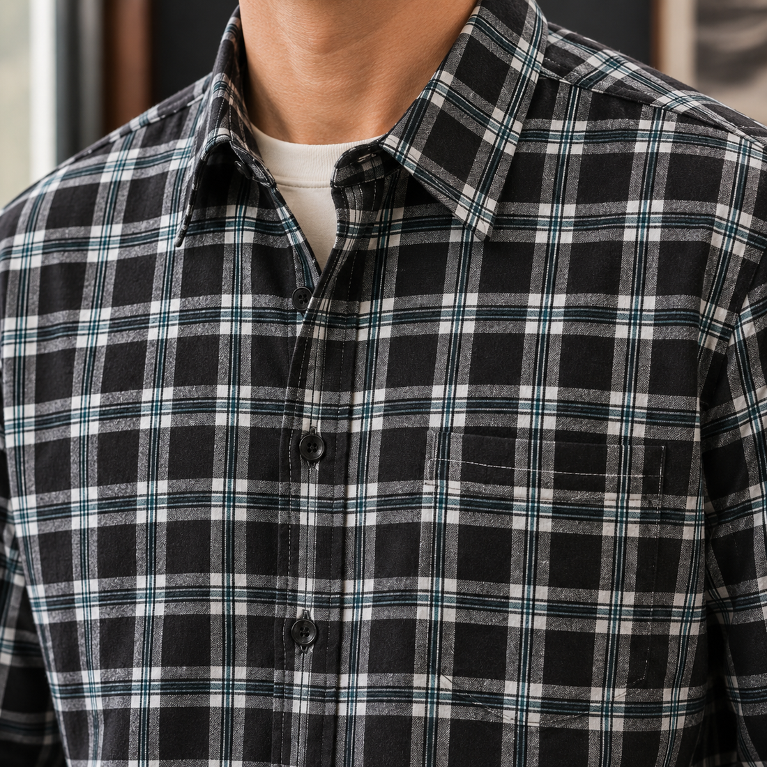 Augustus Plaid Shirt - Lead Product Detail