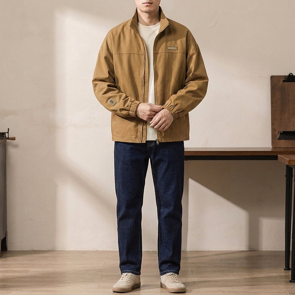 Knox Zip Jacket - Khaki