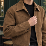Solomon Suede Jacket - Lead Product Detail