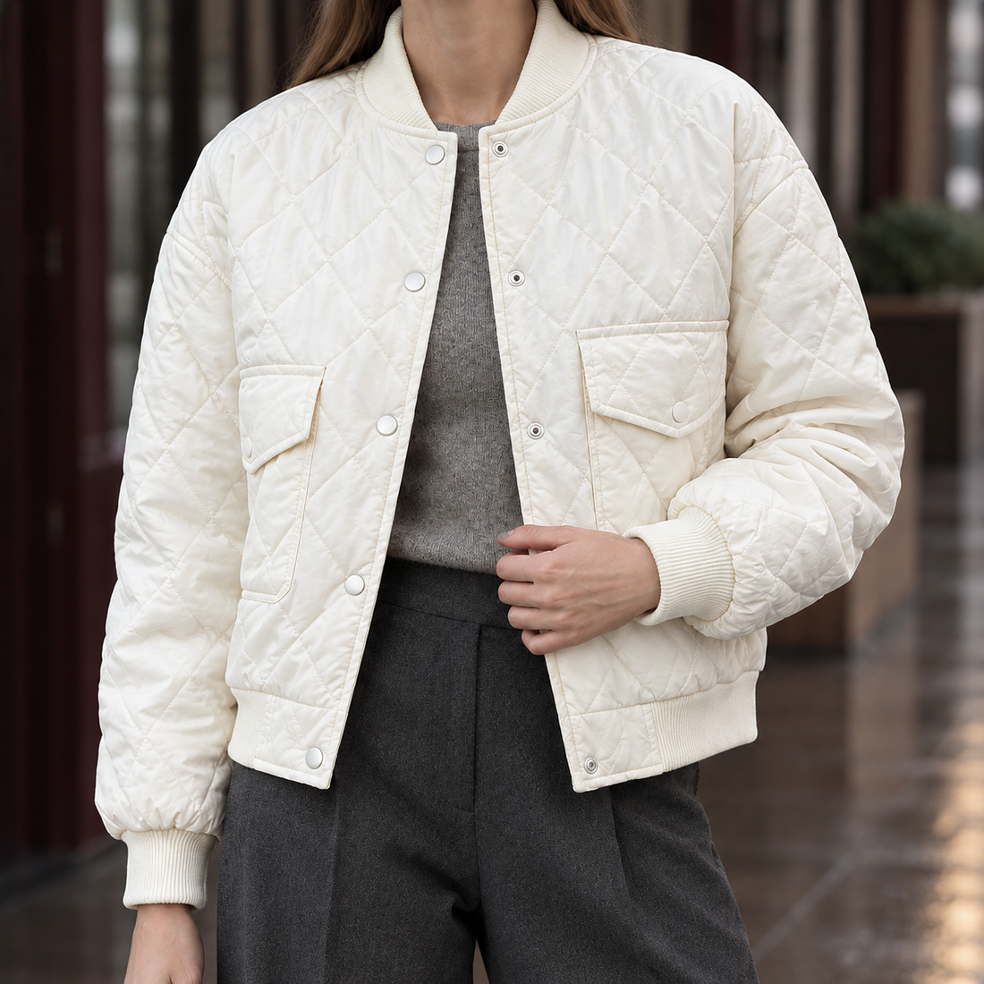 Noemie-Elise Quilted Jacket - Lead Product Detail