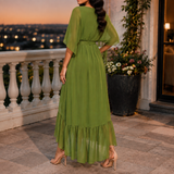 Fenella-Rae Wrap Maxi Dress - Lead Alternate View