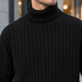 Matteo Ribbed Turtleneck Sweater - Lead Product Detail