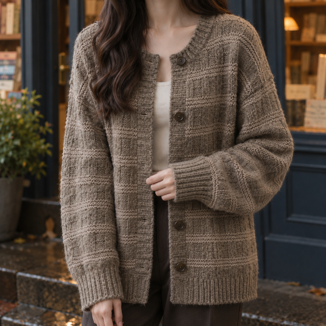Melanie Textured Cardigan - Lead Product Detail