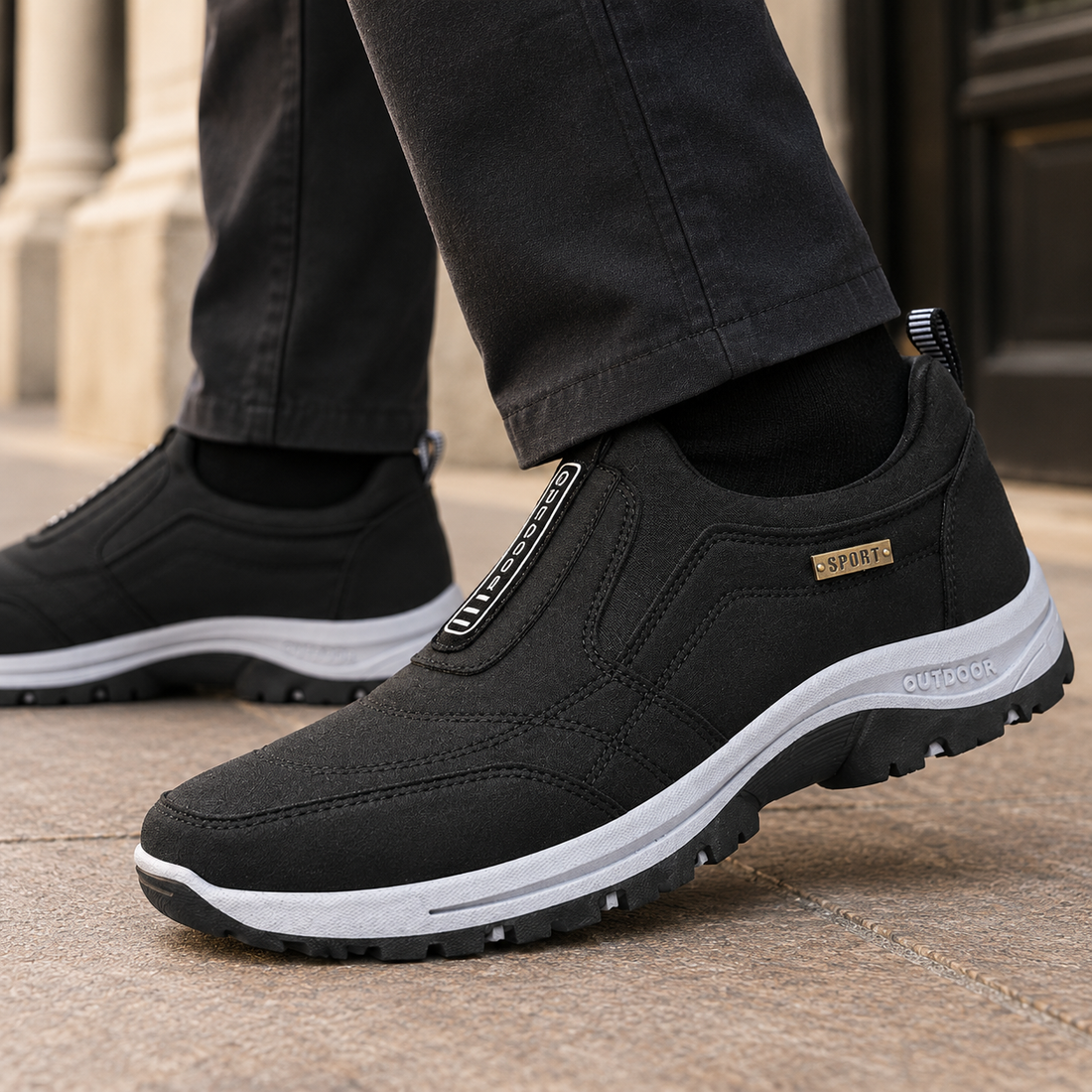 Battaglia Slip-On Sneakers - Lead Product Detail