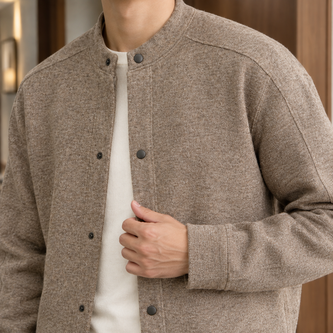Magnus Baseball Jacket - Lead Product Detail
