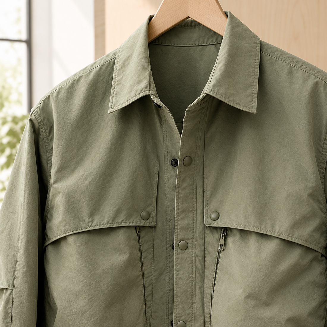 Hudson Utility Overshirt - Lead Product Detail
