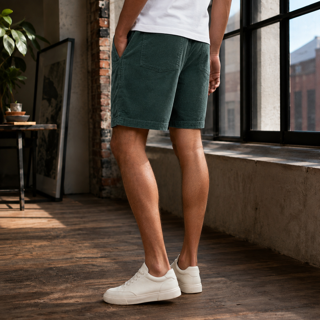 Caleb Slim Shorts - Lead Alternate View