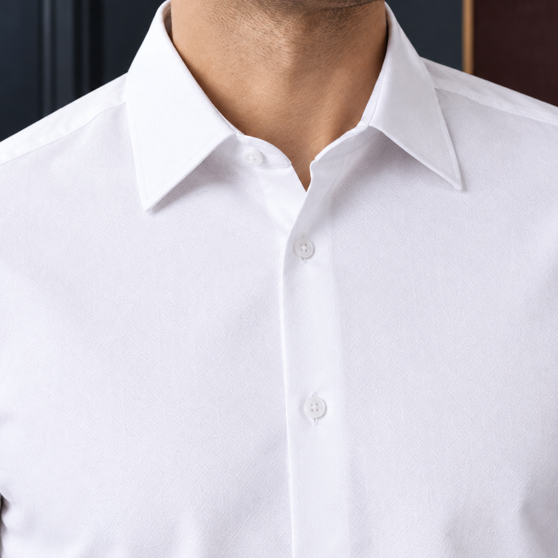 Marco Fitted Shirt - Lead Product Detail