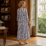 Honora-Pearl Floral Midi Dress - Lead Alternate View