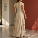 Anais-June Ruffle Maxi Dress - Lead Alternate View
