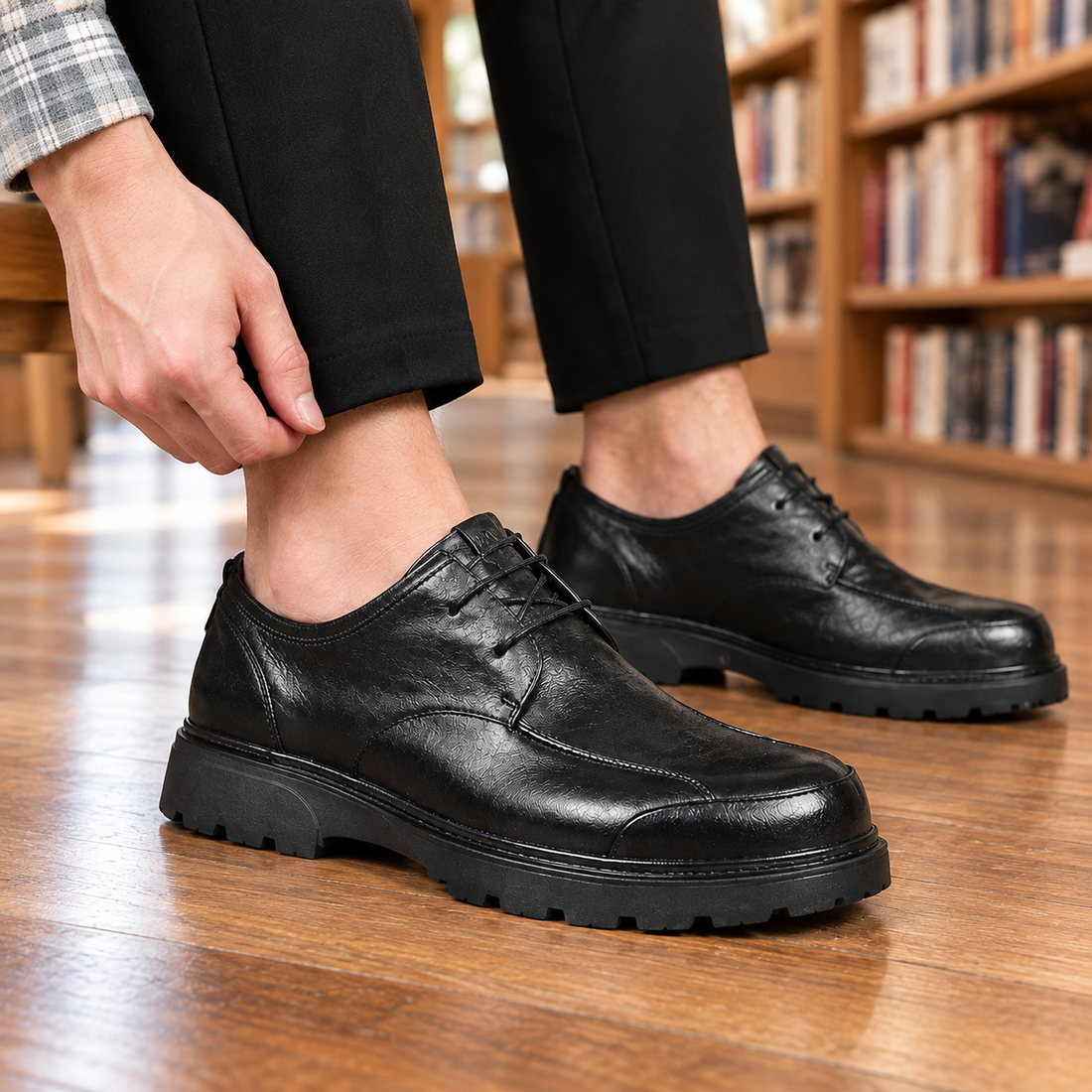 Barolo-Rimini Leather Derbies - Lead Product Detail