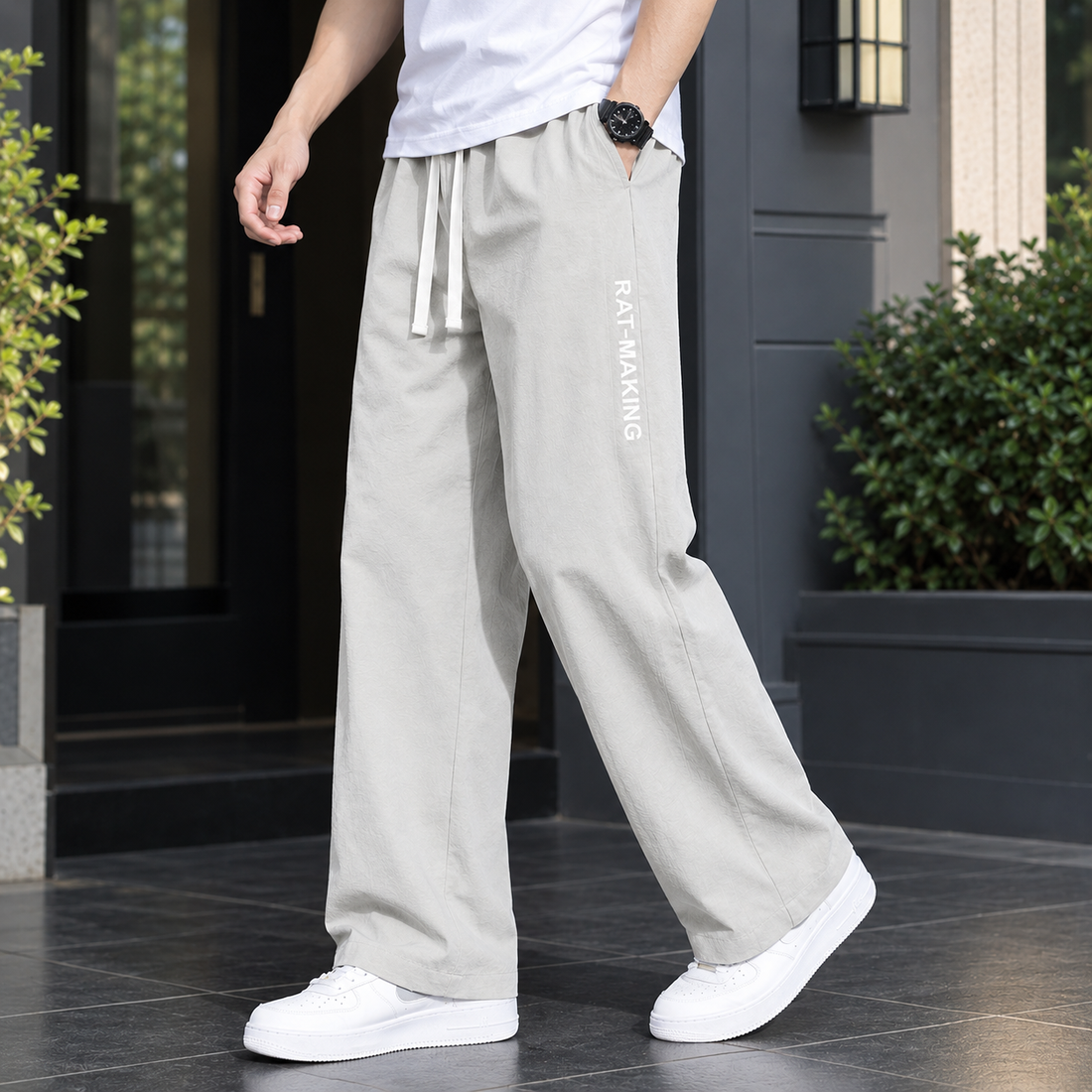 Alastair Straight Leg Pants - Lead Product Detail