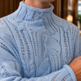 Valentin Openwork Sweater - Lead Product Detail