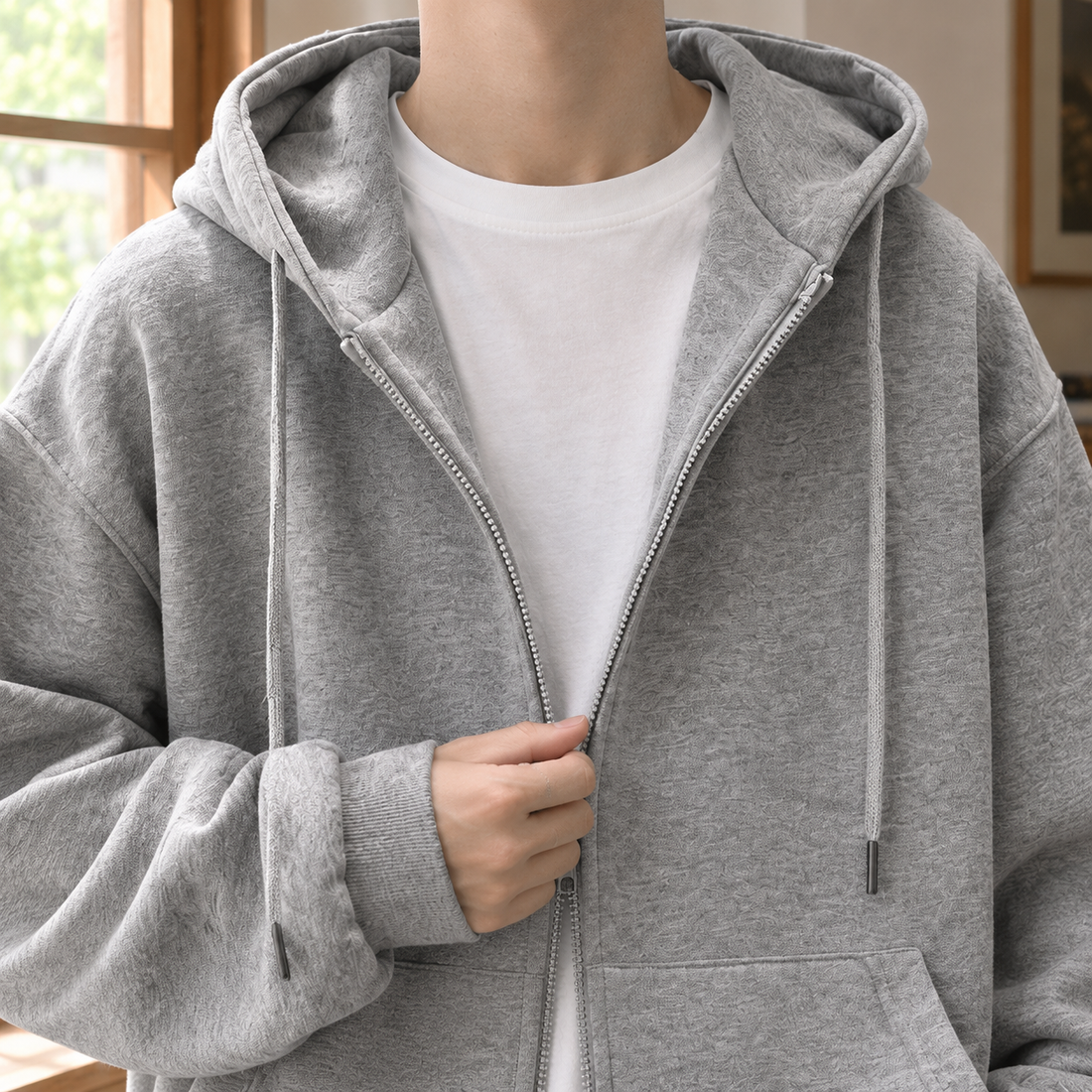 Kasimir Oversized Hoodie - Lead Product Detail