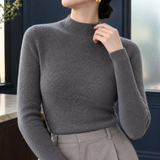 Fernanda-June Mock Neck Sweater - Lead Product Detail