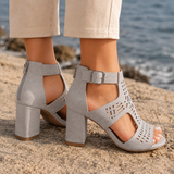 Taranto Block Heel Sandals - Lead Alternate View