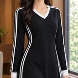 Elle-Hope Contrast Stripe Dress - Lead Product Detail