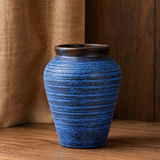 Oakley Verdigris Vase - Distressed Blue