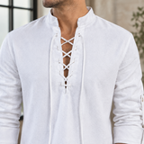 Ralph Lace-Up Shirt - Lead Product Detail