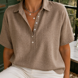 Anais-Pearl Collared Blouse - Lead Product Detail