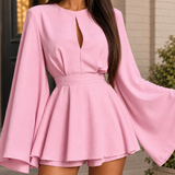 Leonie-Jade Bell Sleeve Playsuit - Lead Product Detail