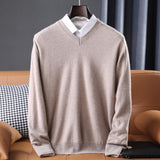 Olympus V-Neck Sweater - Beige