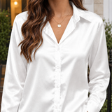 Autumn-Eve Satin Shirt - Lead Product Detail